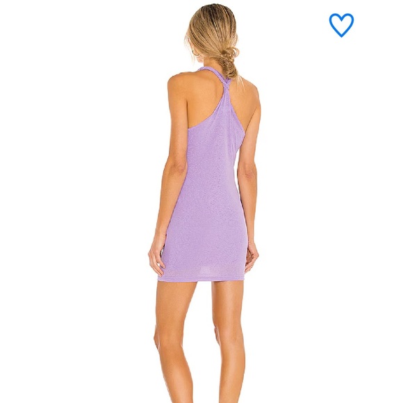 Superdown Lily Twisted Strap Dress, Lavender Purple, Size XS - Picture 3 of 7